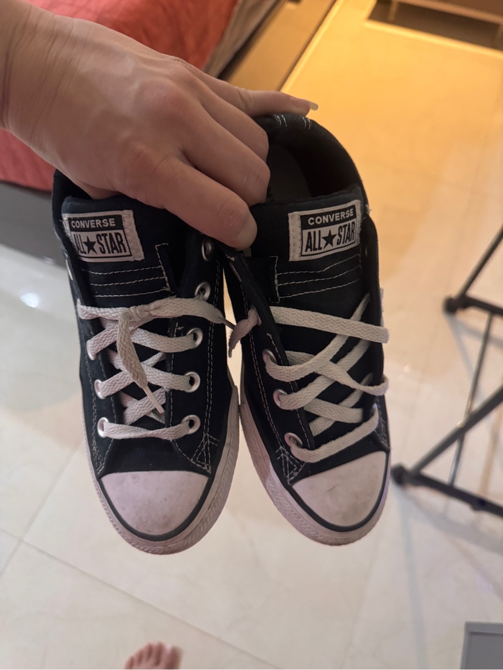 Converse Kids Black and White Low Top Sneakers